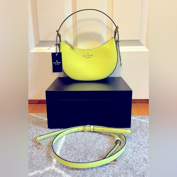 ♠️ Kate Spade ♠️ Madison Saffiano Leather Crescent Shoulder Bag - Picture 3 of 8